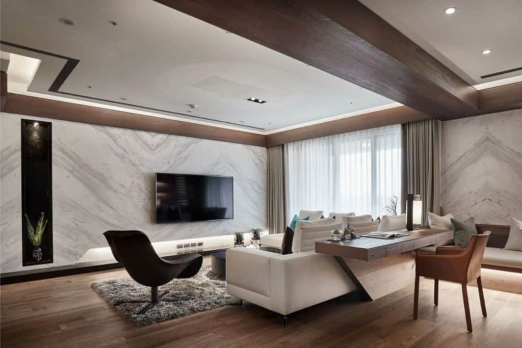 minimalist living area